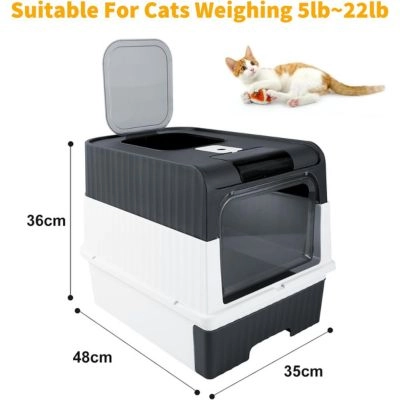 Cat Litter Box - Tray with Scoop Lid