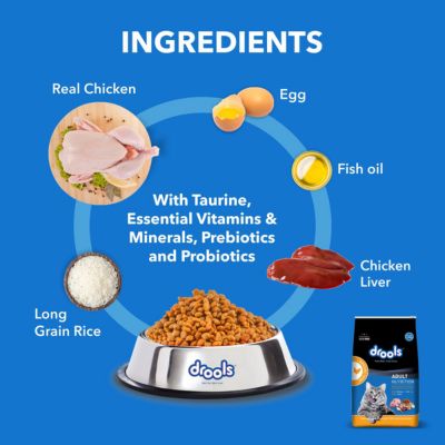 Drools Adult Dry Cat Food - Real Chicken (3kg)