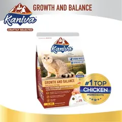 Kaniva Cat Food Growth & Balance Chicken, Egg & Rice for All Ages (2.8kg)