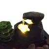 Tabletop Waterfall Decorative Desk Fountain with Soft Light - image 4