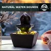 Tabletop Waterfall Decorative Desk Fountain with Soft Light - image 3