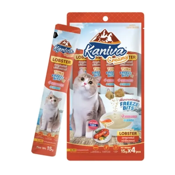 Kaniva Creamy Treat Tuna Topping Lobster + Tuna Freeze Bits 15g*5