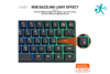 Jeqang JK-928 Mini 61-Key Wired RGB Keyboard with USB-C Interface, Scissor Switch & Ergonomic Design & Dazzling LED Light - image 3