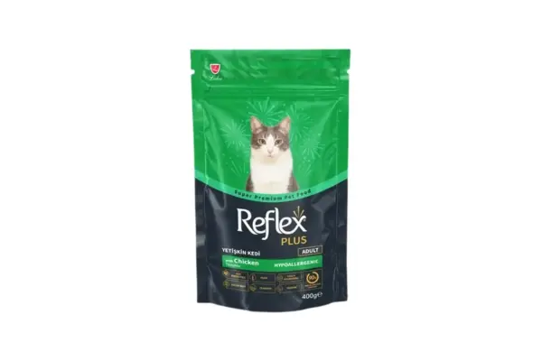 Reflex Plus Super Premium Adult Dry Cat Food with Chicken (400g)