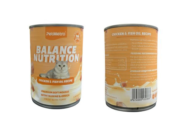 PetMetro Kitten Can Food - Chicken & Fish Oil Recipe (430g)
