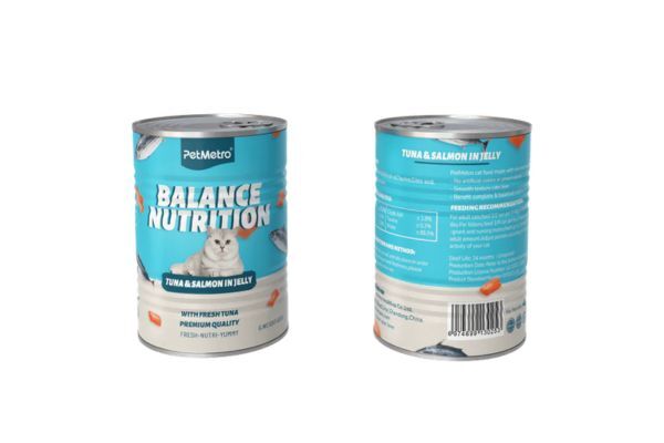 PetMetro Cat Can Food - Tuna & Salmon in Jelly (430g)