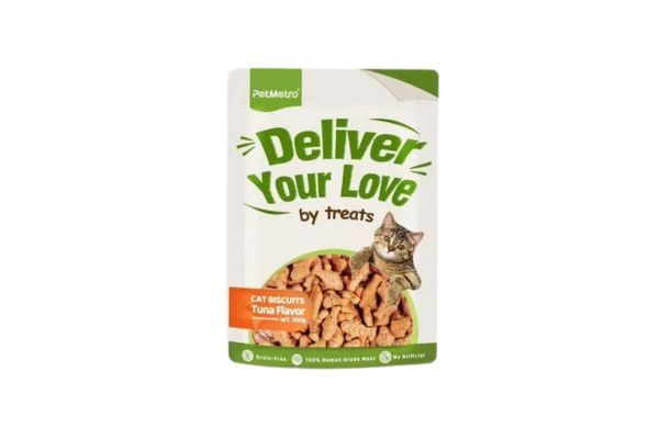 PetMetro Dry Cat Treats Biscuits - Tuna Flavor (100g)