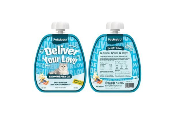 PetMetro Daily Nutrition Tube Support Hair & Bright Coat - Salmon & Fish Oil (60g)