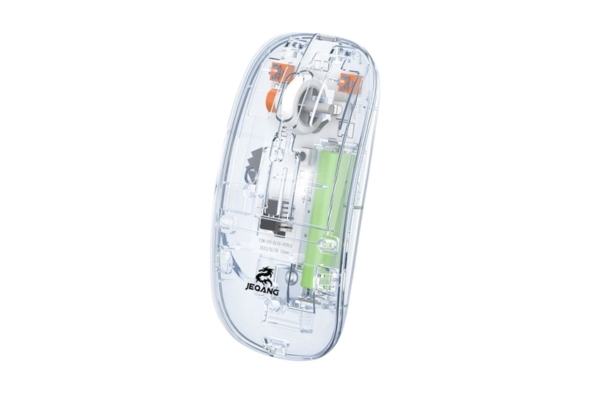 Jeqang JW-AP07 Transparent Dual-Mode Wireless Mouse - Bluetooth & 2.4G