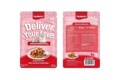 PetMetro Human Grade Cat Pouch - Chicken & Salmon in Gravy (85g)