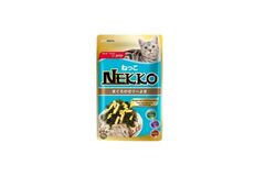 Nekko Pouch Real Tuna Topping Seaweed and Steamed Egg in Jelly 70g