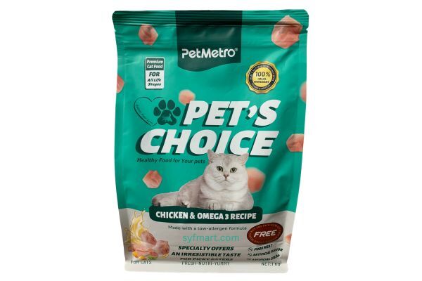 PetMetro Pet’s Choice Premium Cat Food Chicken & Omega 3 Recipe (1kg) - All Life Stages