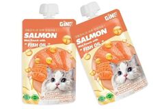 Gino Cat Treats - Salmon Mini Pouch with Fish Oil (100g)