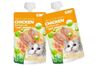 Gino Cat Treats - Chicken Mini Pouch with Cat Grass (100g) - image 1