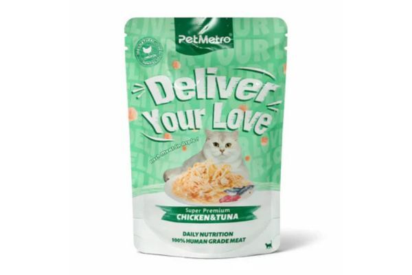 PetMetro Human Grade Kitten Pouch Chicken & Tuna (85g)