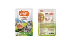 Kandy MUSCLE Pouch with Tuna & Chicken Topping Quail Egg in Jelly (70g)