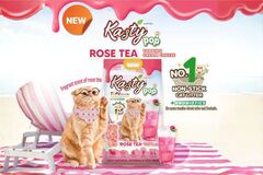 Kasty Pop Tofu Cat Litter – Rose Tea Topping Cream Cheese 6L