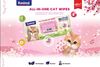 Kanimal Anti-Bacterial All-in-One Cat Wipes Cherry Blossom Scented (100 Sheets) - image 1