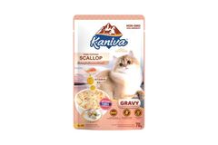 Kaniva Pouch Tuna Topping Scallop In Gravy for All Ages 70g