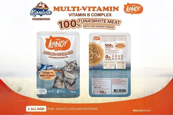 Kandy Cat Pouch Multi Vitamin – Tuna White Meat in Jelly 70g