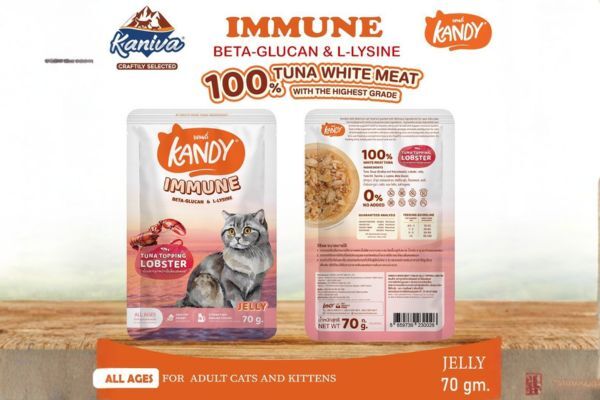 Kandy Cat Pouch Immune – Tuna Topping Lobster in Jelly 70g